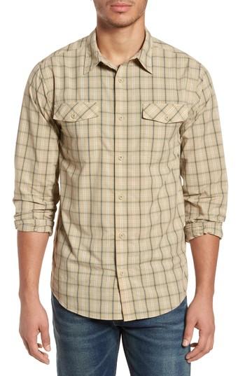 Men's Patagonia M's High Moss Plaid Sport Shirt - Beige