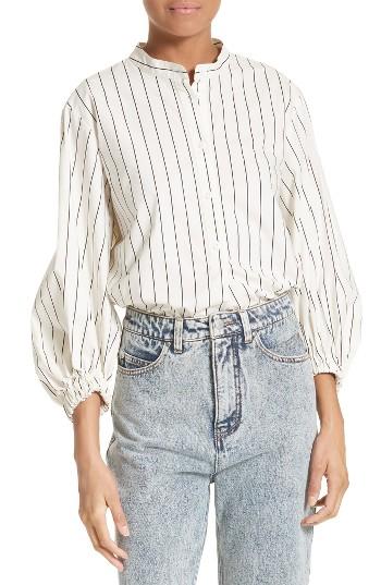Women's Tibi Pinstripe Cotton Shirt