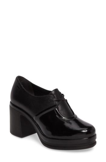 Women's Camper Alice Flared Heel Platform Pump Eu - Black