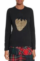 Women's Tricot Comme Des Garcons Sequin Strawberry Tee - Black