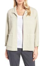 Women's Nordstrom Collection Linen Blend Jacket