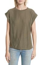 Women's Twenty Holton Cuff Stripe Tee - Green