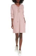 Women's Socialite Lace-up Sweatshirt Dress