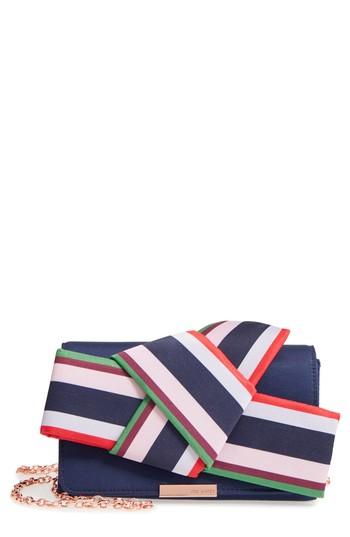 Ted Baker London Bay Of Hon Knotted Bow Clutch - Blue