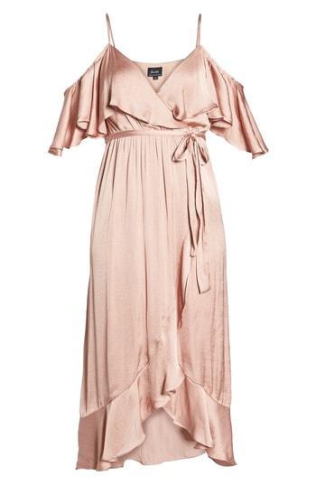 Women's Bardot Bea Cold Shoulder Ruffle Dress