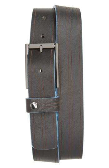 Men's Ted Baker London Magno Leather Belt - Black