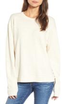 Women's James Perse Distressed Sweatshirt - White