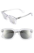 Men's Moncler 50mm Square Sunglasses - Crystal/ Mirror