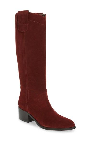 Women's Bella Vita Gia Riding Boot, Size 8.5 M - Red