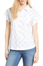 Women's Vineyard Vines Sailboat Print Popover Top - White