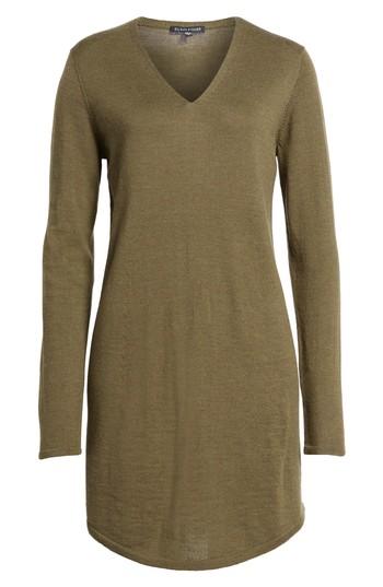 Women's Eileen Fisher Lightweight Merino Jersey V-neck Tunic