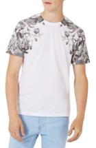 Men's Topman Rose Print T-shirt - White