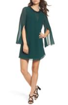 Women's Vince Camuto Embellished Chiffon Shift Dress - Green