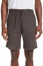 Men's Onia Max Linen Shorts - Black