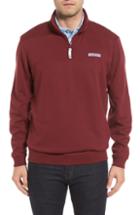 Men's Vineyard Vines Collegiate Shep Quarter Zip Pullover, Size - Red