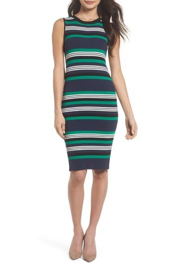 Women's Bb Dakota Callie Stripe Body-con Dress - Blue