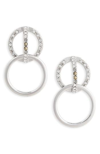 Women's Judith Jack Silver Sparkle Double Drop Earrings