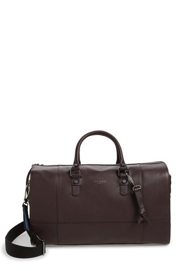 Men's Ted Baker London Panthea Leather Duffel Bag -