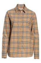 Women's Burberry Vintage Check Cotton Shirt - Brown