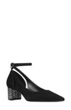 Women's Nine West Quataz Contrast Heel Ankle Strap Pump