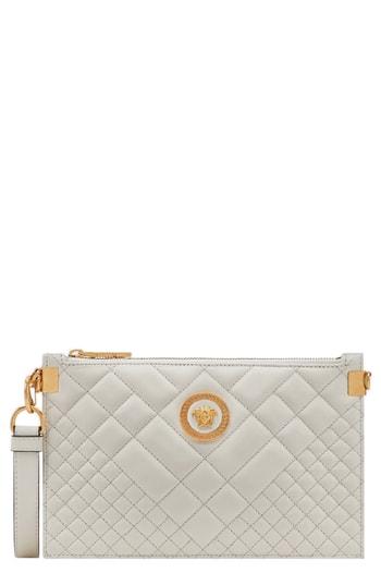 Versace Tribute Icon Quilted Leather Pouch -