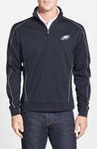 Men's Cutter & Buck Philadelphia Eagles - Edge Drytec Moisture Wicking Half Zip Pullover