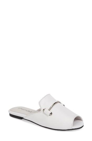 Women's Jeffrey Campbell Talley Open-toe Loafer Slide .5 M - White