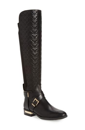 Women's Vince Camuto Patira Over The Knee Boot Regular Calf M - Black