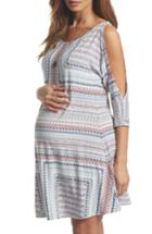 Women's Tart Maternity Naya Cold Shoulder Maternity Dress - Blue