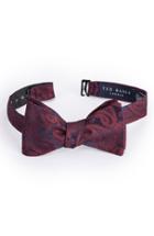 Men's Ted Baker London Midnight Paisley Silk Bow Tie, Size - Red