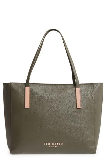 Ted Baker London Sarahh Leather Shopper - Green