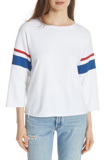 Women's La Ligne Varsity Tee - White