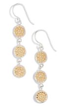 Women's Anna Beck Two-tone Triple Disc Drop Earrings (special Purchase)