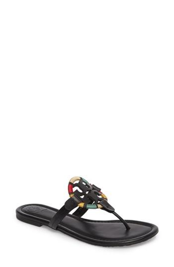 Women's Tory Burch Miller Sandal .5 M - Black
