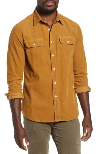 Men's Ag Benning Slim Fit Utility Shirt - Brown