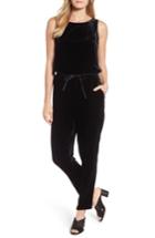 Women's Eileen Fisher Slouchy Velvet Jumpsuit - Black