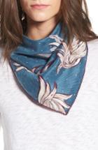 Women's Treasure & Bond Disco Wings Silk Scarf, Size - Blue