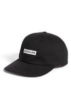 Men's Goodlife Box Logo Washed Twill Cap - Black