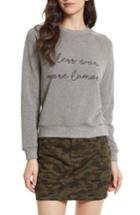 Women's Rebecca Minkoff Less War Sweatshirt, Size - Grey