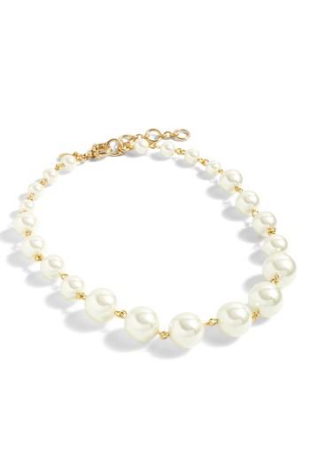 Women's J.crew Imitation Pearl Ball Necklace