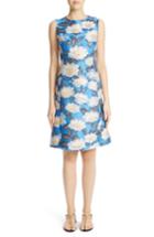 Women's Dolce & Gabbana Floral Brocade Dress Us / 42 It - Blue