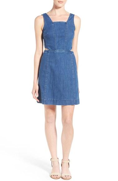 Women's Madewell Cutout Denim Dress