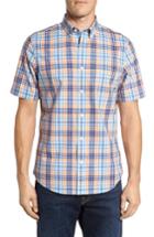 Men's Nordstrom Men's Shop Plaid Sport Shirt - Orange