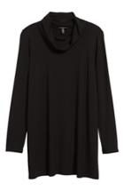 Women's Eileen Fisher Drape Neck Jersey Top - Black