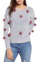 Women's Love By Design Pompom Sweater - Grey