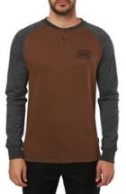 Men's O'neill Arcata Long Sleeve Henley T-shirt - Brown