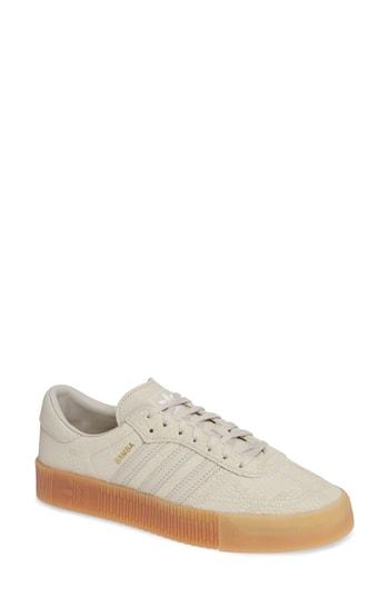 Women's Adidas Samba Rose Sneaker .5 M - Beige
