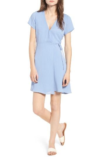 Women's Lush Olivia Wrap Dress - Blue