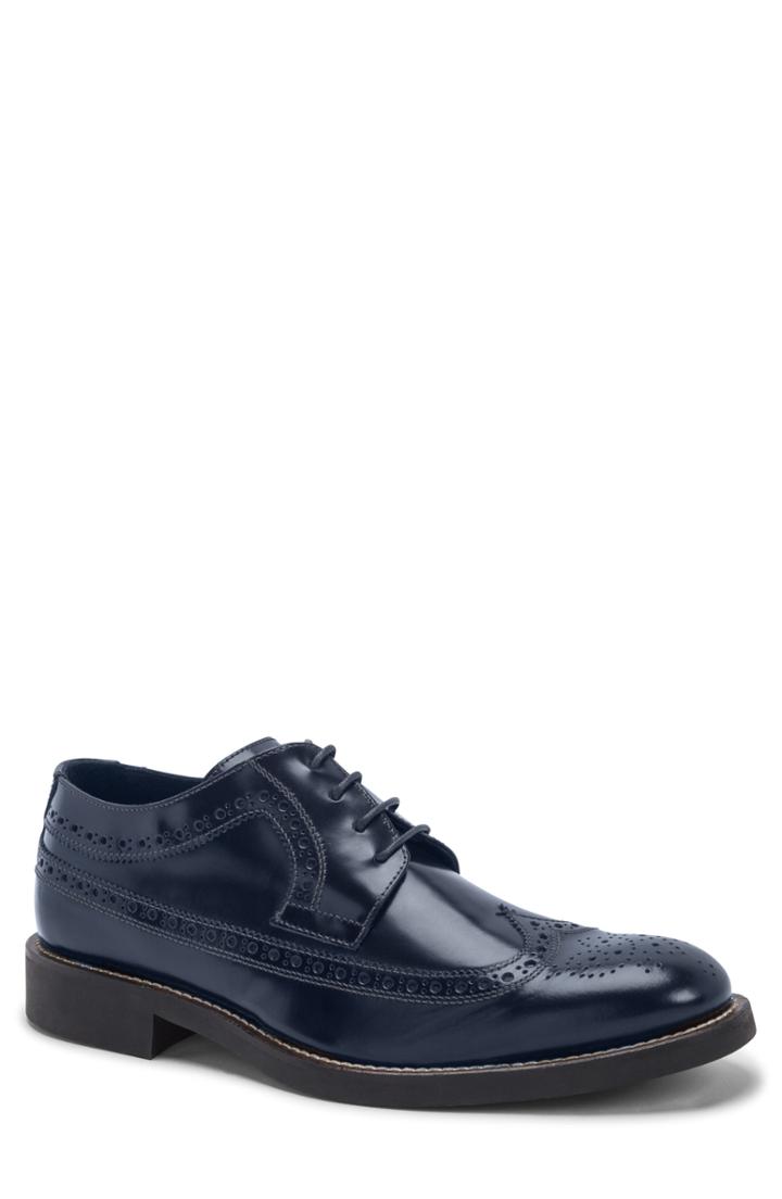 Men's Bugatchi Sondrio Wingtip .5 M - Blue