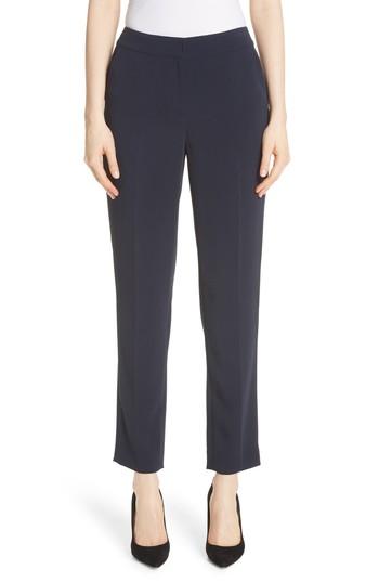 Women's St. John Collection Emma Cady Crop Pants - Blue